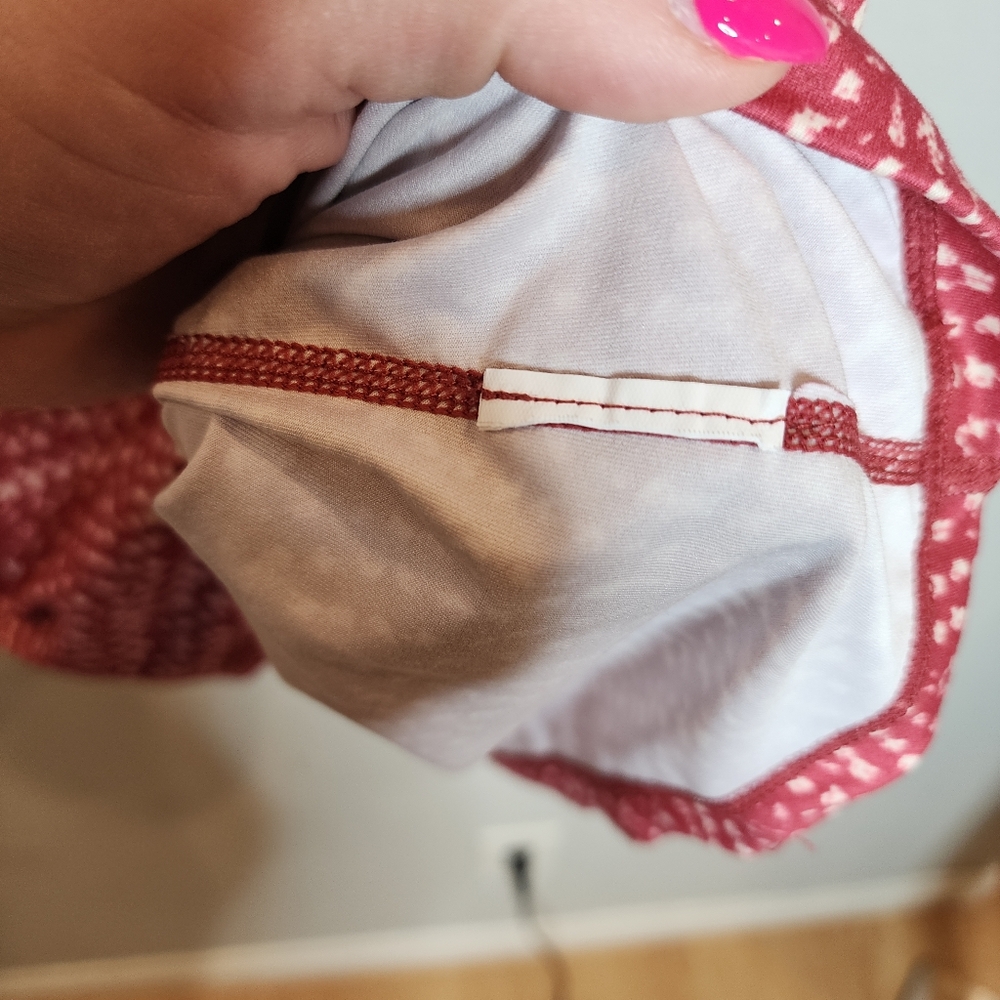 Prana Elixir Racerback Dress Crushed Cran Sumatra Pink Red Built In Bra Medium - Picture 12 of 16